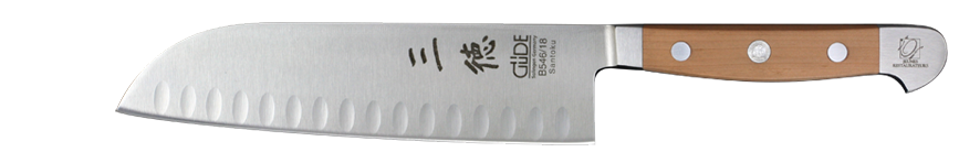 Güde Alpha Birne Santoku mit Kullenschliff - 18 cm