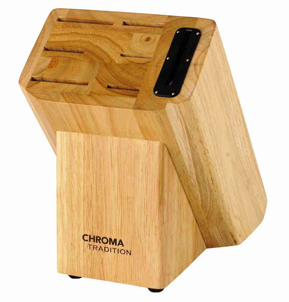 CHROMA Tradition Messerblock mit integriertem Schleifgerät